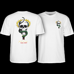 Powell Peralta Mike McGill Skull & Snake  T-shirt - White