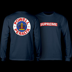 Powell Peralta Supreme L/S T-shirt - Navy