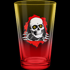 Powell Peralta Pint Glass Ripper Yellow/Red Fade