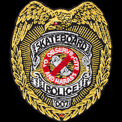 Powell Peralta Skateboard Police Patch Single