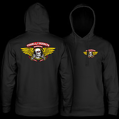 Powell Peralta Winged Ripper Hooded Sweatshirt Black