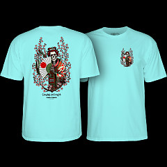 Powell Peralta Sakura Yosozumi Samurai T-Shirt Celadon
