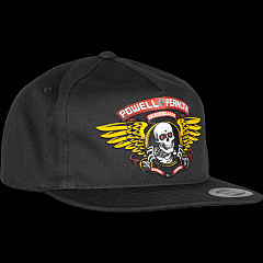 Powell Peralta Winged Ripper Snap Back Cap Black