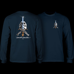 Powell Peralta Skull & Sword L/S Shirt Navy