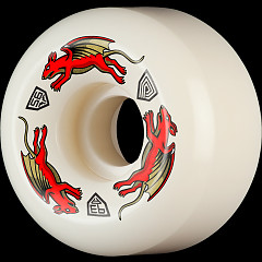 Powell Peralta Nano Rats 93A - AV6 Asymmetrical Shape - Medium Ride Patch - 56mm x 36mm 93A AV6 Skateboard Wheels 4pk