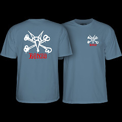 Powell Peralta Rat Bones T-Shirt Indigo Blue