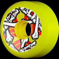 Powell Peralta G-Bones Skateboard Wheels 64mm 97a - White (4 pack