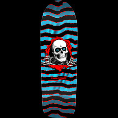 Powell Peralta Old School Ripper Skateboard Deck Red / Blue Foil - 9.89 x 31.32