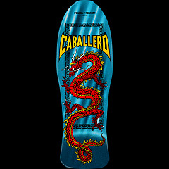 Powell Peralta Steve Caballero Chinese Dragon Reissue Skateboard Deck Turquoise Foil - 10 x 30