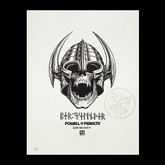 Powell Peralta Welinder Nordic Skull Art Giclee Print 8 x 10