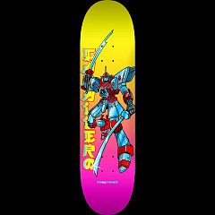 Powell Peralta Steve Caballero Gundam Skateboard Deck White / Gold Foil - Shape 243 - K26 8.25 X 31.95