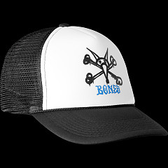 Powell Peralta Vato Rat Bones Trucker Cap - White/Black