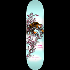 Powell Peralta Pro Sakura Yosozumi Tiger Skateboard Deck Light Blue - Shape 243 K26 - 8.25 x 31.95