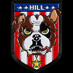 Powell Peralta Frankie Hill Bulldog Lapel Pin