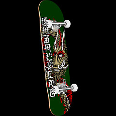 Powell Peralta Cab Ban This Birch Skateboard Complete Green/Metallic Gold - Shape 191 - 7.5 x 28.65