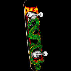 Powell Peralta Cab Chinese Dragon Birch Skateboard Complete Black/Green - Shape 191 - 7.5 x 28.65