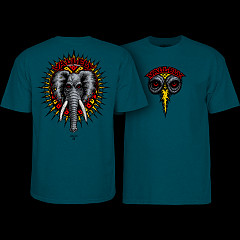 Powell Peralta Mike Vallely Elephant T-Shirt Midnight Teal