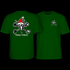 Powell Peralta Rat Bones Holiday '25 T-Shirt Green