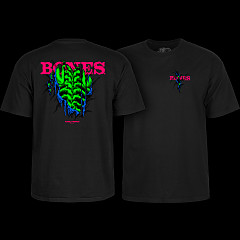Powell Peralta Shred T-Shirt Blacklight Black