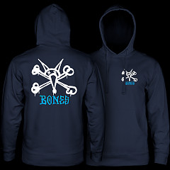Powell Peralta Rat Bones Hooded Sweatshirt Navy