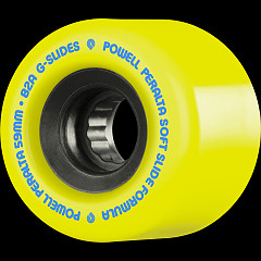 Powell Peralta G-Slides Skateboard Wheels 59mm 82a 4pk Yellow