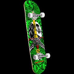 Powell Peralta Isamu Yamamoto Skull Skateboard Deck - Shape 242