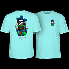 Powell Peralta Chris Hiett Skull T-Shirt Celadon