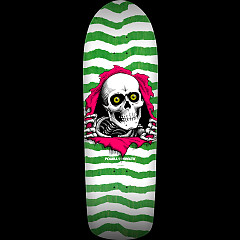 Powell Peralta Old School Ripper Skateboard Deck Green Veneer - 10 x 31.32