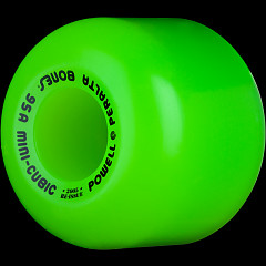 Powell Peralta Mini-Cubic Skateboard Wheels 64mm 95a - Green (4 pack)