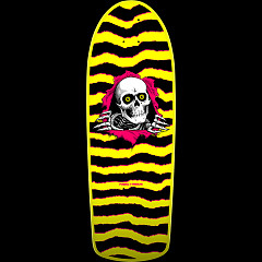 Powell Peralta OG Ripper Reissue Skateboard Deck Yellow- 10 x 30