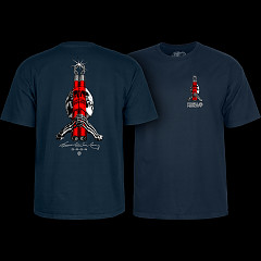 Powell Peralta Skull & Nunchucks Bruce Lee Collab T-shirt - Navy