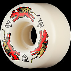 Powell Peralta Nano Rats 93A - AV4 Asymmetrical Shape - Medium Ride Patch - 54mm x 34mm 93A AV4 Skateboard Wheels 4pk