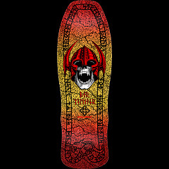 Powell Peralta Welinder Classic Skateboard Deck Red/Yellow Fade - 9.62 x 29.75