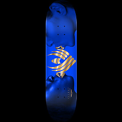 Powell Peralta Kiss FLIGHT Blue/Gold Foil Skateboard Deck - 8.63" K26