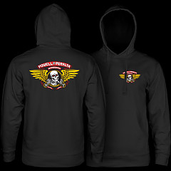 Powell Peralta Winged Ripper Hooded Sweatshirt Black