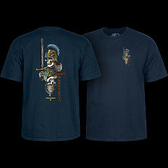 Powell Peralta Dan Corrigan Chess Skulls T-Shirt Navy