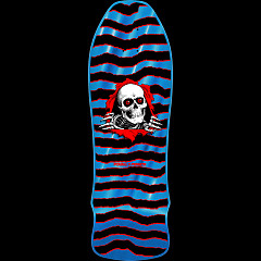 Powell Peralta GeeGah Ripper Reissue Skateboard Deck Blue Foil - 9.75 x 30