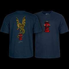 Powell Peralta Andy Anderson Vajra T-Shirt Navy