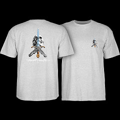 Powell Peralta Skull & Sword T-shirt - Gray