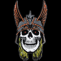 Powell Peralta Andy Anderson Skull Lapel Pin