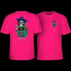 Powell Peralta Chris Hiett Skull T-Shirt Hot Pink