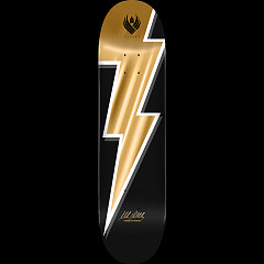 Powell Peralta Mike Vallely Lightning Bolt FLIGHT Skateboard Deck Gold Foil - 8.5 x 32.08