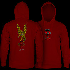 Powell Peralta Andy Anderson Hydrant Hooded Sweatshirt Mid Weight Maroon