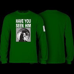 Powell Peralta Animal Chin L/S Shirt Forest Green