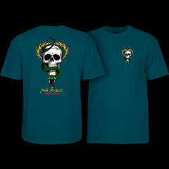 Powell Peralta Mike McGill Skull & Snake T-Shirt Midnight Teal