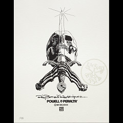Powell Peralta Rodriguez Skull & Sword Art Giclee Print 11 x 14