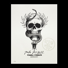 Powell Peralta McGill Skull & Snake Art Giclee Print 8 x 10