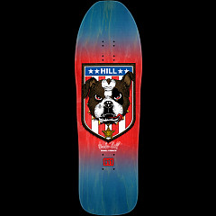 Powell Peralta Frankie Hill Bulldog Reissue Skateboard Deck Blue/Red fade - 10 x 31.5