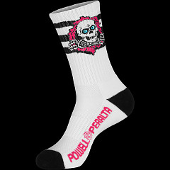 Powell Peralta Ripper Cotton Socks Stripes Pink/Black/White