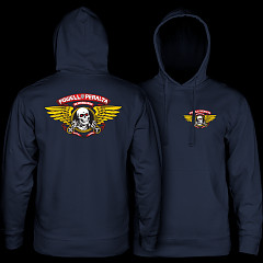 Powell Peralta Winged Ripper Hooded Sweatshirt Navy